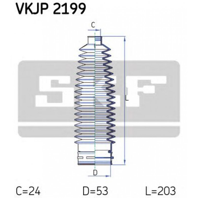 VKJP 2199 SKF - Пильовик привідного валу